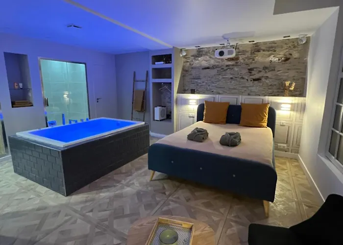 Avec Jacuzzi Sauna & Cinema - Nid D'angers Apartament